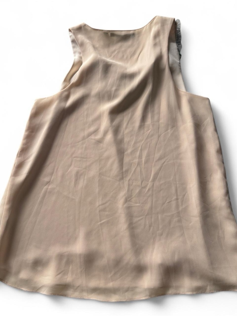 Bellatrix Feminine Blush Pink Sleeveless Embellished Beige Women's Top Size L - Picture 5 of 8